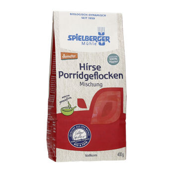 Spielberger Hirse Porridgeflocken Mischung, demeter - 400g MHD 01.01.2025