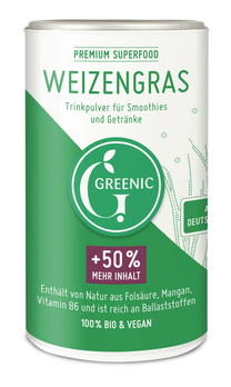 GREENIC Weizengras Pulver 150g/A MHD 31.03.2024