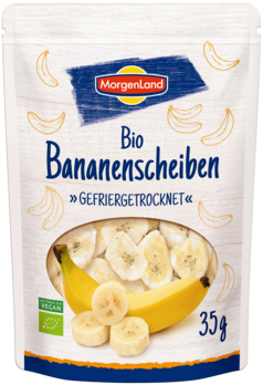 MorgenLand Bananen gefriergetrocknet 35g MHD 26.08.2024