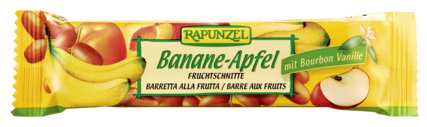 Rapunzel Fruchtschnitte Banane-Apfel 40g MHD 22.08.2024