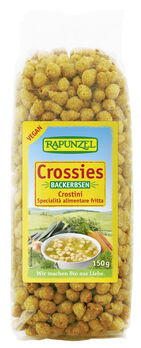 Rapunzel Crossies Vollkornbackerbsen 150g MHD 18.10.2024