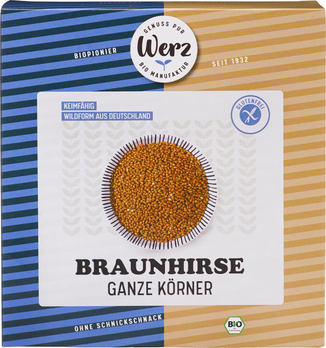 Werz Braunhirse, ganz und keimfähig 495g (beschädigte Verpackung) MHD 09.01.2025