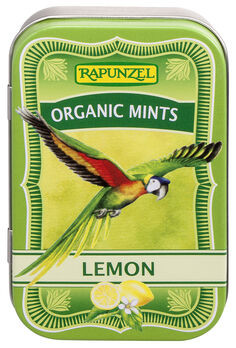 Rapunzel Organic Mints Lemon, Lutschbonbons 50g MHD 14.10.2024