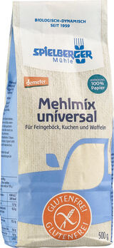 Spielberger Mehlmix universal, hell, glutenfrei - demeter 500g MHD 08.01.2025