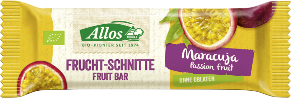 Allos Fruchtschnitte Maracuja 30g MHD 19.09.2023