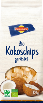 MorgenLand Kokoschips geröstet 150g MHD 05.07.2024