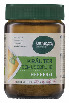 Naturata Gemüsebrühe hefefrei Kräuter 200g MHD 26.12.2023