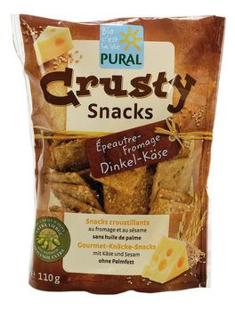 Pural Crusty Snacks Dinkel-Käse 110g MHD 18.05.2024