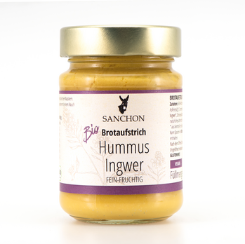 Sanchon Brotaufstrich Hummus Ingwer 180g MHD 30.06.2024