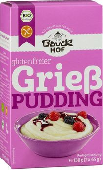 Bauckhof Grießpudding, glutenfrei 2x65g MHD 19.06.2024