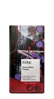 Vivani Feine Bitter Cassis Schokolade 100g MHD 31.12.2024