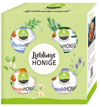 agava Honig-Geschenkset Lieblingshonige 4x120g MHD 29.09.2024