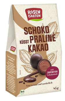 Rosengarten Schoko küsst Praliné Kakao 85g MHD 12.01.2025