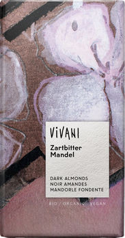 Vivani Zartbitter Mandel Schokolade 100g MHD 31.08.2024