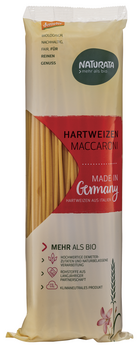 Naturata Hartweizen Maccaroni, hell, lang, demeter 500g (beschädigte Verpackung) MHD 24.07.2026