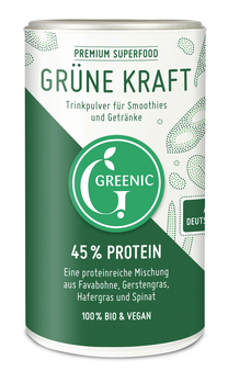 GREENIC Grüne Kraft Superfood Trinkpulver-Mischung 150g MHD 31.07.2024