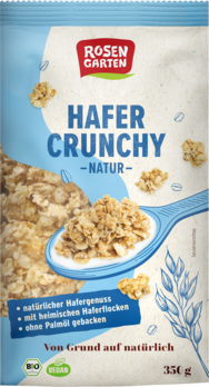 Rosengarten Hafer-Crunchy Natur 350g (beschädigte Verpackung) MHD 04.09.2025