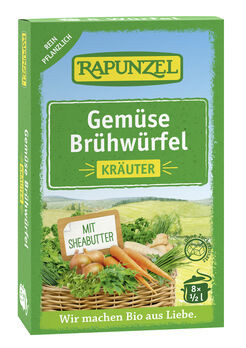 Rapunzel Gemüse-Brühwürfel mit Kräutern 8 Stück MHD 18.06.2024