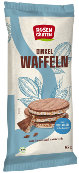 Rosengarten Dinkel-Waffeln Vollmilch 65g MHD 14.03.2025